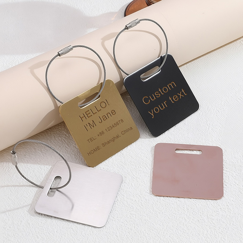 Industrial Laser Marker - Custom Name Luggage Tag Laser Engraving