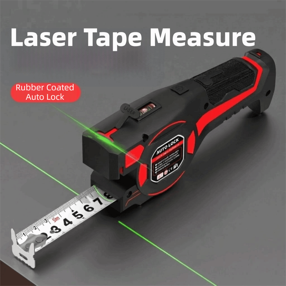 Industrial Laser Distance Sensor - 3-in-1 Laser Tape Measure Retractable Rechargeable
