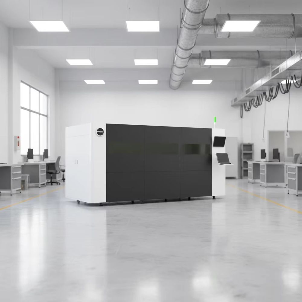 Industrial Laser Metal Cutting Machine - 3000W CNC Full Cover Single-platform Fiber