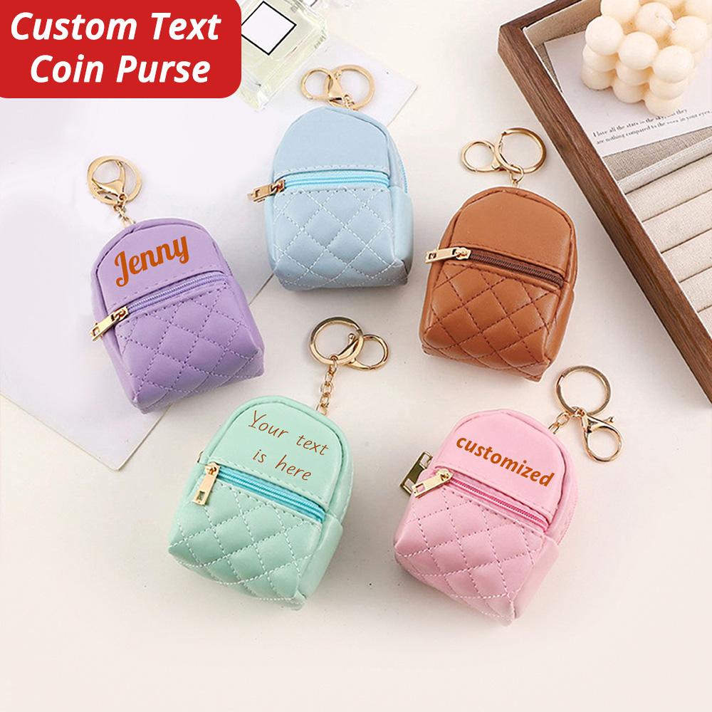 Industrial Laser Marker - Mini Custom Name Coin Purse Personalized
