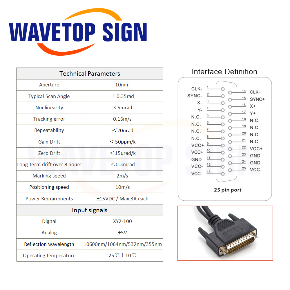 WaveTopSign 355nm Digital Lase - Galvo Scan Head ulasan dan harga