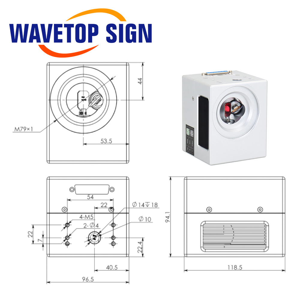 WaveTopSign SG2206 355nm UV La - Galvo Scan Head ulasan dan harga