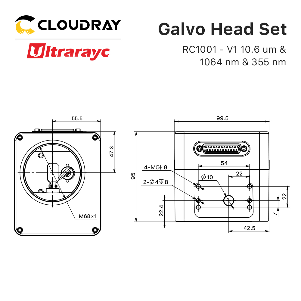 Ultrarayc RC1001-V1 Scanning G - Galvo Scan Head ulasan dan harga