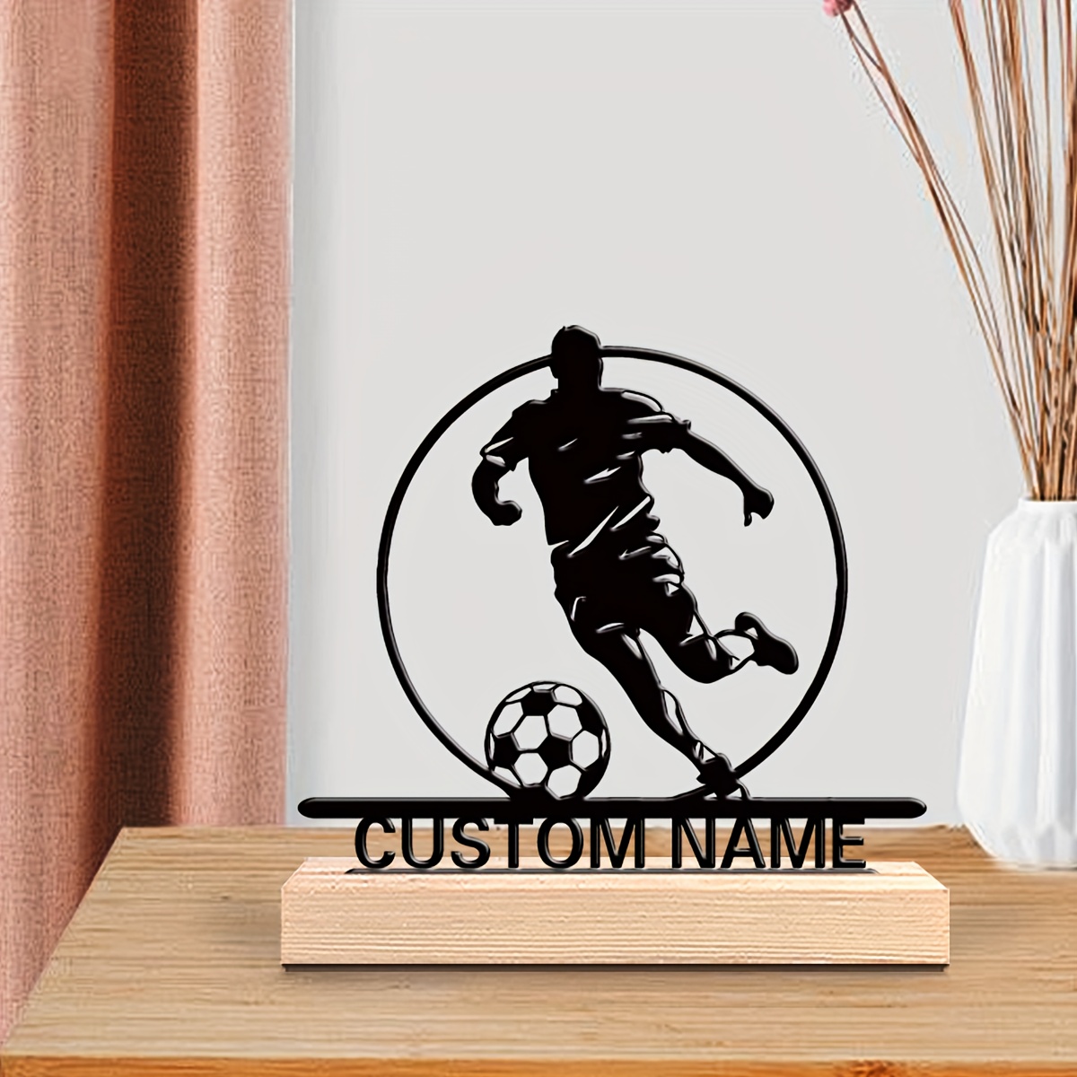 Custom Soccer Player Metal Sta - Industrial Laser Marker ulasan dan harga