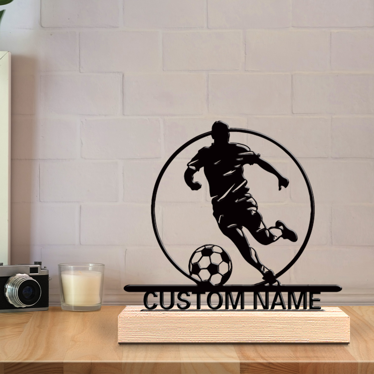 Custom Soccer Player Metal Sta - Industrial Laser Marker ulasan dan harga