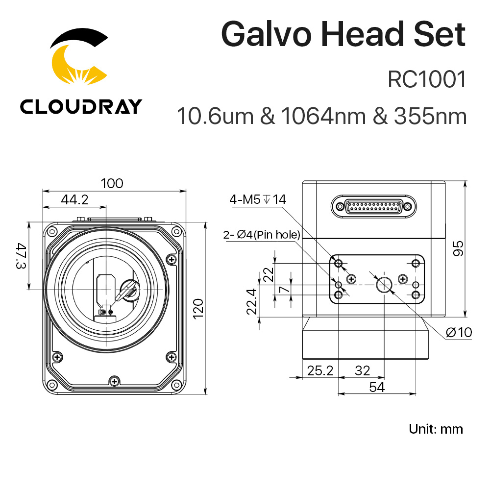Cloudray RC1001 Fiber Laser Sc - Galvo Scan Head ulasan dan harga