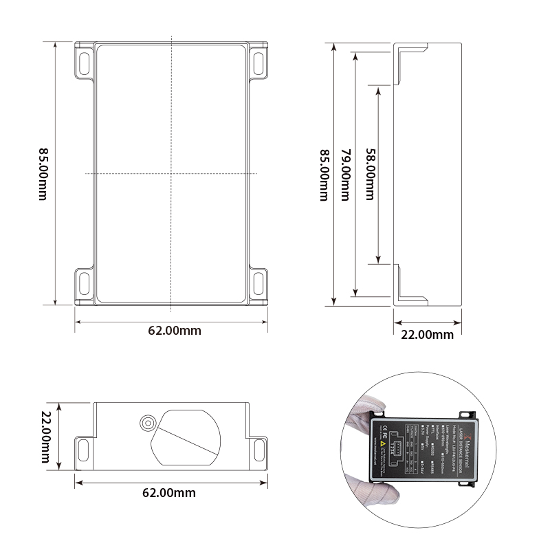 New Arrival LDJ-P4 Aluminum Al - Industrial Laser Distance Sensor ulasan dan harga