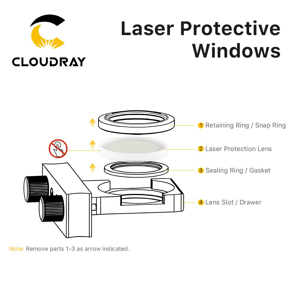 Cloudray 10PCS Protective Wind - Co2 Laser Mirror ulasan dan harga