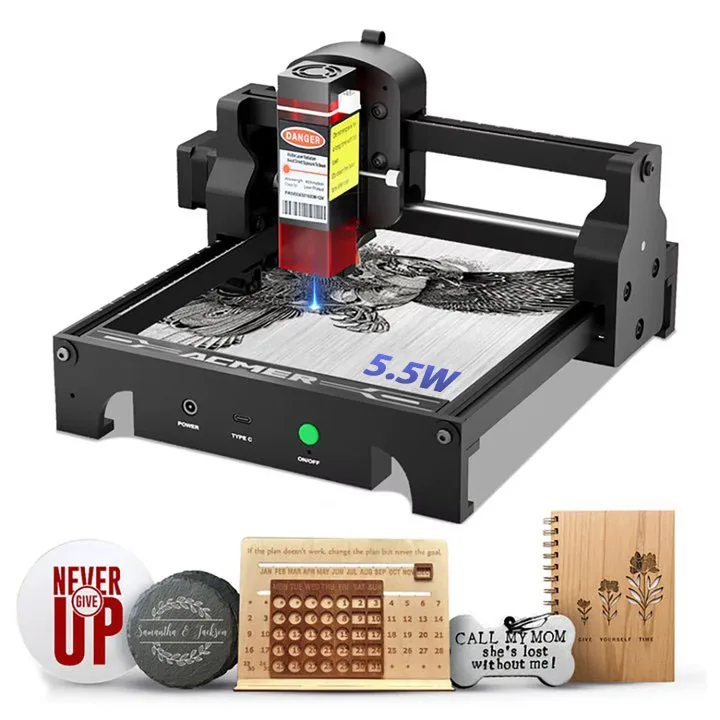 5.5W Mini Laser Engraving Cutt - Industrial Acrylic Laser Cutter ulasan dan harga