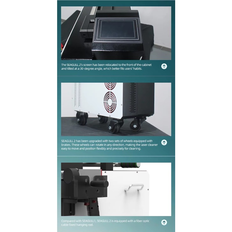 Portable Pulse Fiber 300W Lase - Industrial Laser Cleaning Equipment ulasan dan harga