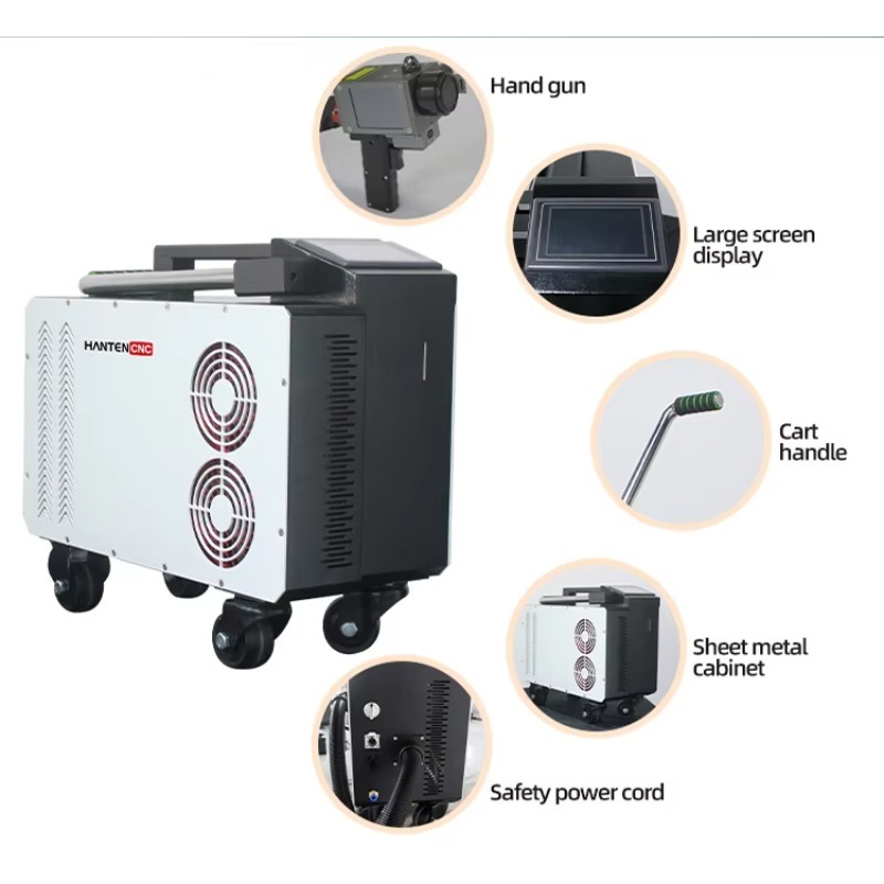 Portable Pulse Fiber 300W Lase - Industrial Laser Cleaning Equipment ulasan dan harga