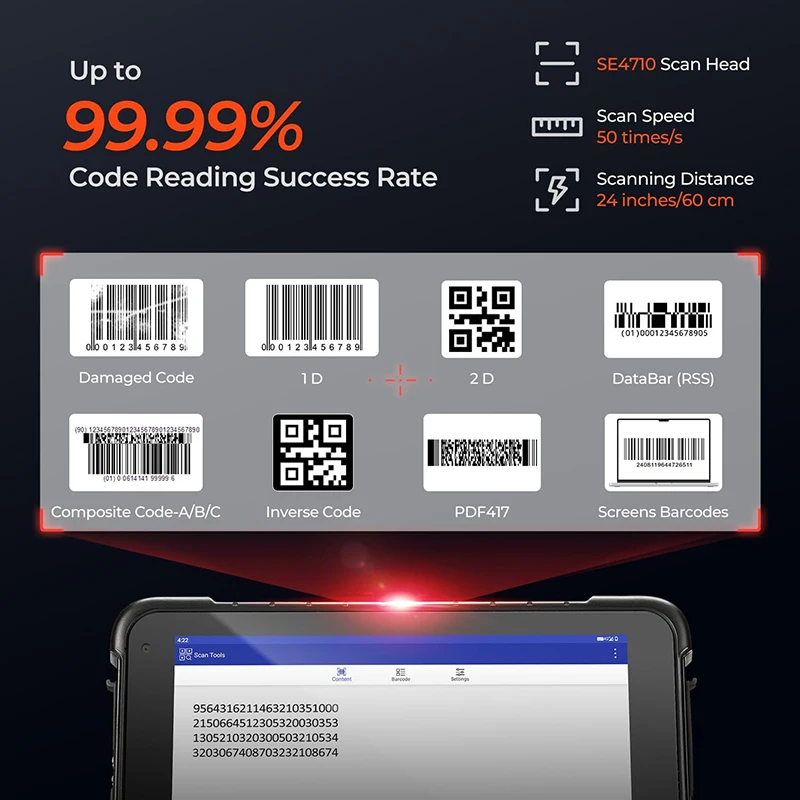 Android Rugged Industrial Wate - Industrial Laser Scanner ulasan dan harga