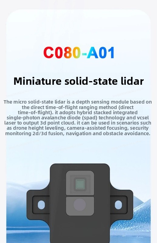 C080-A01 Solid State LiDAR Min - Industrial Laser Scanner ulasan dan harga