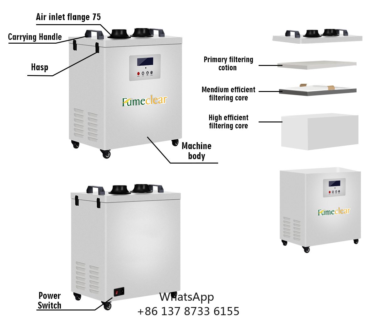 CE Approved Portable Fume Extr - Industrial Laser Cutters ulasan dan harga